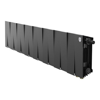 Радиатор биметаллический Royal Thermo PianoForte 200 VD (16 секций) Noir Sable