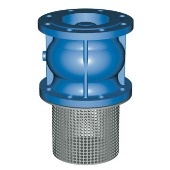 Клапан Tecofi CC3241 DN 125 обратный донный фланцевый PN 16