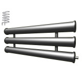 Регистр отопления РАП-3x108x3,0-12000 автономный трёхрядный с плоскими заглушками