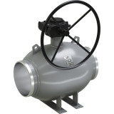 Кран шаровой цельносварной LD КШ.Ц.П.Р.800/700.025.П/П.01 Ду 800/700 Ру 25 нержавеющий полнопроходный под приварку