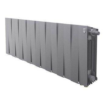 Радиатор биметаллический Royal Thermo PianoForte 300 VD (16 секций) Silver Satin
