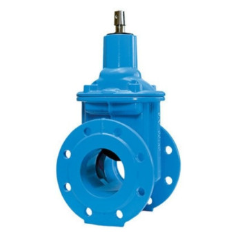 Задвижка HAWLE 4000E1+ DN 150 PN 10/16 фланцевая клиновая чугунная с обрезиненным клином короткая