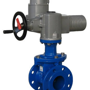 Задвижка VAG EKOPlus DN 80 PN 16 фланцевая клиновая чугунная с электроприводом AUMA SA 07.6 с обрезиненным клином