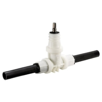 Вентиль Hawle 2670 с ПЭ патрубками для сварки POM PN 16 DN 1"/32