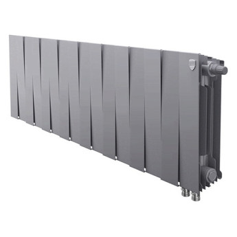 Радиатор биметаллический Royal Thermo PianoForte 300 VDR (16 секций) Silver Satin