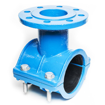 Седелка фланцевая для чугунных труб UR-CAST UR-33 DN 200/80 PN 16 чугунная