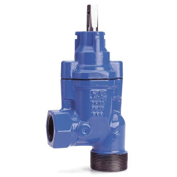 Задвижка AVK 11/00 DN 32-1 1/2" PN 16 ответвительная с наружной и внутренней резьбой угловая