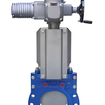 Задвижка шиберная ножевая VAG ZETA DN 350 PN 10 с электроприводом AUMA SA10.2