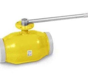 Кран шаровой газовый TEMPER 38220125 стандартнопроходной под приварку DN 125 PN 25 с фланцем для установки привода