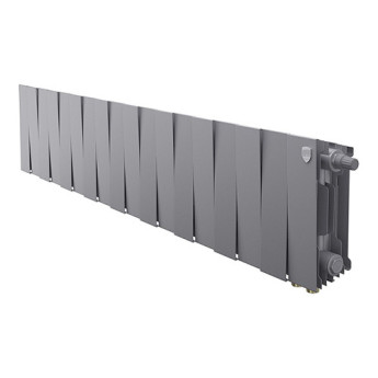 Радиатор биметаллический Royal Thermo PianoForte 200 VD (18 секций) Silver Satin