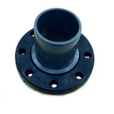 Патрубок напорный НПВХ гладкий с ПВХ фланцем d160x150