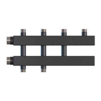 Коллектор распределительный Warme WKD.140.K.2+1 3-х контурный НР 1 1/2"x1" Ду 32 Ру 6 без теплоизоляции