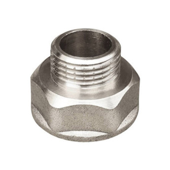Переходник VALFEX VF.592 ВР-НР 3/4"x1/2" Ду 20x15 Ру 40 никелированный латунный