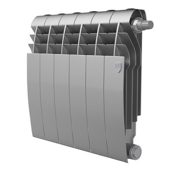 Радиатор биметаллический Royal Thermo BiLiner 350 V (6 секций) Silver Satin