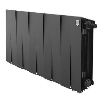Радиатор биметаллический Royal Thermo PianoForte 300 VD (10 секций) Noir Sable