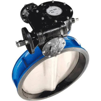 Затвор дисковый чугунный Benarmo 2010RA DN 450 PN 10/16 поворотный межфланцевый с редуктором под электропривод EURO