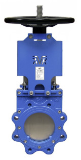Задвижка ножевая шиберная AVK 702/20 с выдвижным штоком и маховиком DN 65 PN 10