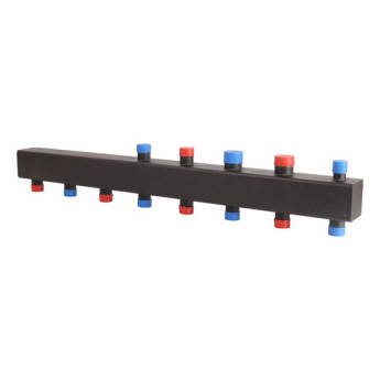 Коллектор распределительный ROMMER RDG-0016-004045 5-ти контурный НР 1"x1 1/4" Ду 32 Ру 4 без теплоизоляции