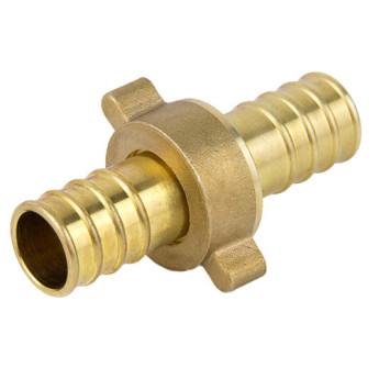 Соединитель для шланга латунный Aquasfera 9105-02 DN 18 PN 25 разъёмный, 9105-02