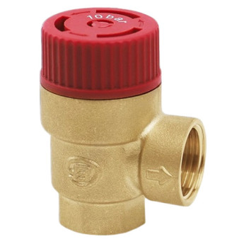 Клапан предохранительный Benarmo ВР 1/2"х3/4" DN 15х20 PN 16 Pср = 8 бар угловой латунный