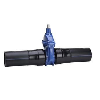 Задвижка AVK 36/80 DN 65 PN 10 клиновая с ПЭ патрубками