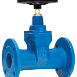 Задвижка FAF 6200 DN 600 PN 16 фланцевая клиновая чугунная под штурвал чугунная с обрезиненным клином