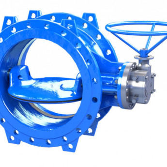 Затвор поворотный VAG EKN DN 500 PN 25 с двойным эксцентриком