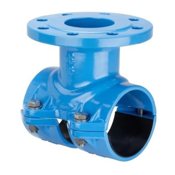Врезной хомут HAWLE 5230 DN 180/100 PN 16 фланцевый системы Haku