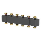 Коллектор распределительный Meibes MeiFlow Top S M66301.930 5-ти контурный ВР-НР 1 1/2" DN 40 PN 6 в теплоизоляции
