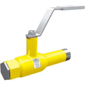 Кран шаровой цельносварной LD КШ.Ц.С.GAS.020.040.П/П.02 Ду 20 Ру 40 стальной полнопроходный муфтовый/под приварку