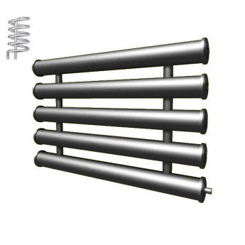 Регистр отопления РАП-5x76x2,5-10000 автономный пятирядный с плоскими заглушками