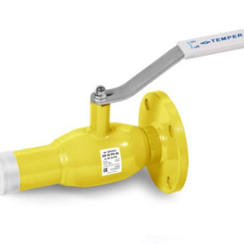 Кран шаровой газовый TEMPER 38945100 стандартнопроходной комбинированный DN 100 PN 16
