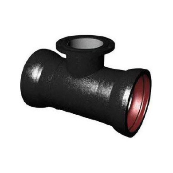 Тройник ТРФ Ду 250х200 ВЧШГ ГОСТ 5525-88 чугунный раструб-фланец