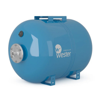 Гидроаккумулятор Wester Premium WAO 100P НР 1" DN 495 PN 10 мембранный горизонтальный c нержавеющим контрфланцем