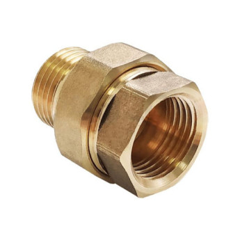 Сгон прямой VALFEX VF.340 ВР-НР 3/4" Ду 20 Ру 40 разъёмный латунный