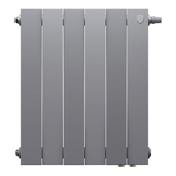 Радиатор биметаллический Royal Thermo PianoForte 500 VD (6 секций) Silver Satin