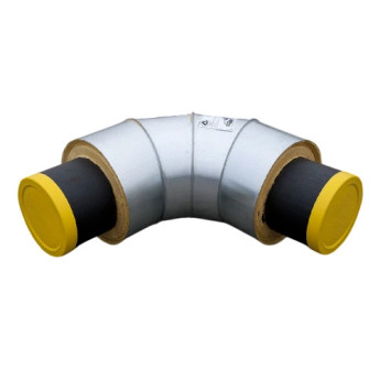 Отвод стальной в изоляции ППУ-ОЦ 30 градусов 720х8,0/900