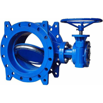 Затвор дисковый чугунный Benarmo 2210RA DN 1200 PN 10/16 поворотный фланцевый двухэксцентриковый с редуктором