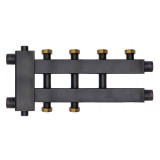 Коллектор распределительный Warme WKD.R.85.F.2+1 3-х контурный НР 1 1/2"x1" Ду 40 Ру 6 без теплоизоляции