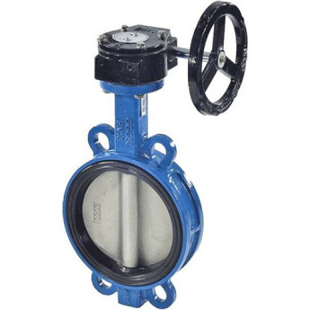 Затвор дисковый чугунный Benarmo 2011R DN 500 PN 10/16 поворотный межфланцевый с редуктором EURO
