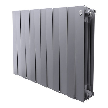 Радиатор биметаллический Royal Thermo PianoForte 500 (12 cекций) Silver Satin