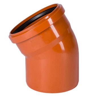 Отвод НПВХ Ostendorf KG KGB DN 315 PN 0,5 30 градусов