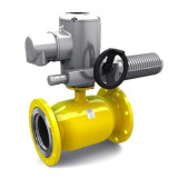 Кран шаровой цельносварной LD КШ.Ц.Ф.Э.GAS.800/700.025.Н/П.02 Ду 800/700 Ру 25 стальной неполнопроходный под электропривод
