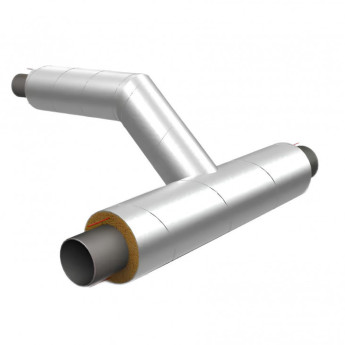 Тройниковое ответвление 48х3,0/110-48х3,0/110 стальное в изоляции ППУ-ОЦ