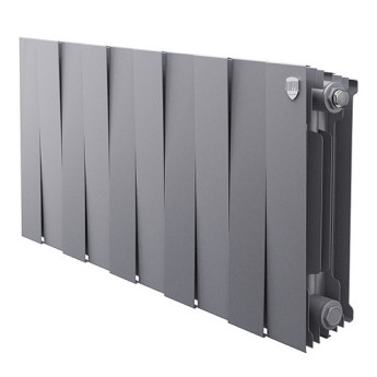 Радиатор биметаллический Royal Thermo PianoForte 300 (10 секций) Silver Satin