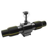 Кран шаровой цельносварной LD КШ.Ц.ПЭ.Р.GAS.500.016.П/П.01.H Ду 500 Ру 16 нержавеющий полнопроходный для подземной установки с ПЭ патрубками и редуктором