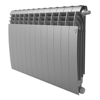 Радиатор биметаллический Royal Thermo BiLiner 500 VR (12 секций) Satin Silver
