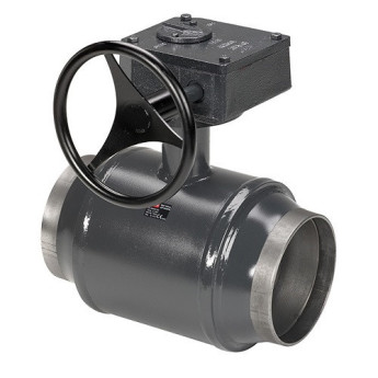 Кран шаровой Danfoss JiP Full Bore WW WG DN 100 PN 25 стальной полнопроходный под приварку с ручным редуктором
