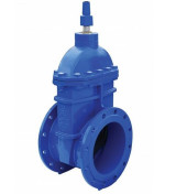 Задвижка Saint-Gobain EURO 20 DN100 PN10/16 фланцевая клиновая чугунная с обрезиненным клином