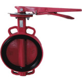 Затвор дисковый чугунный Benarmo FBV DN 125 PN 16 поворотный межфланцевый с рукояткой EURO